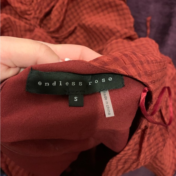 Endless Rose ruched dress- red - Picture 7 of 7